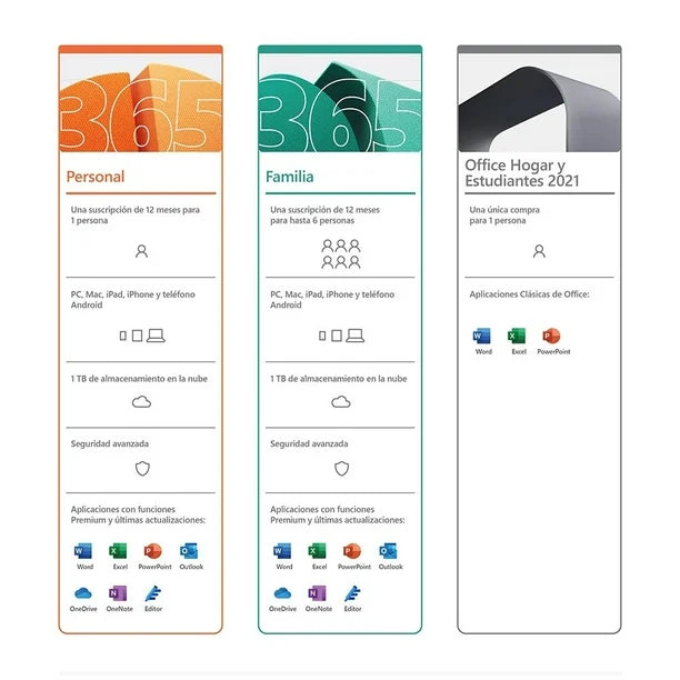 Microsoft 365 Personal 1 año Digital - MEXICO