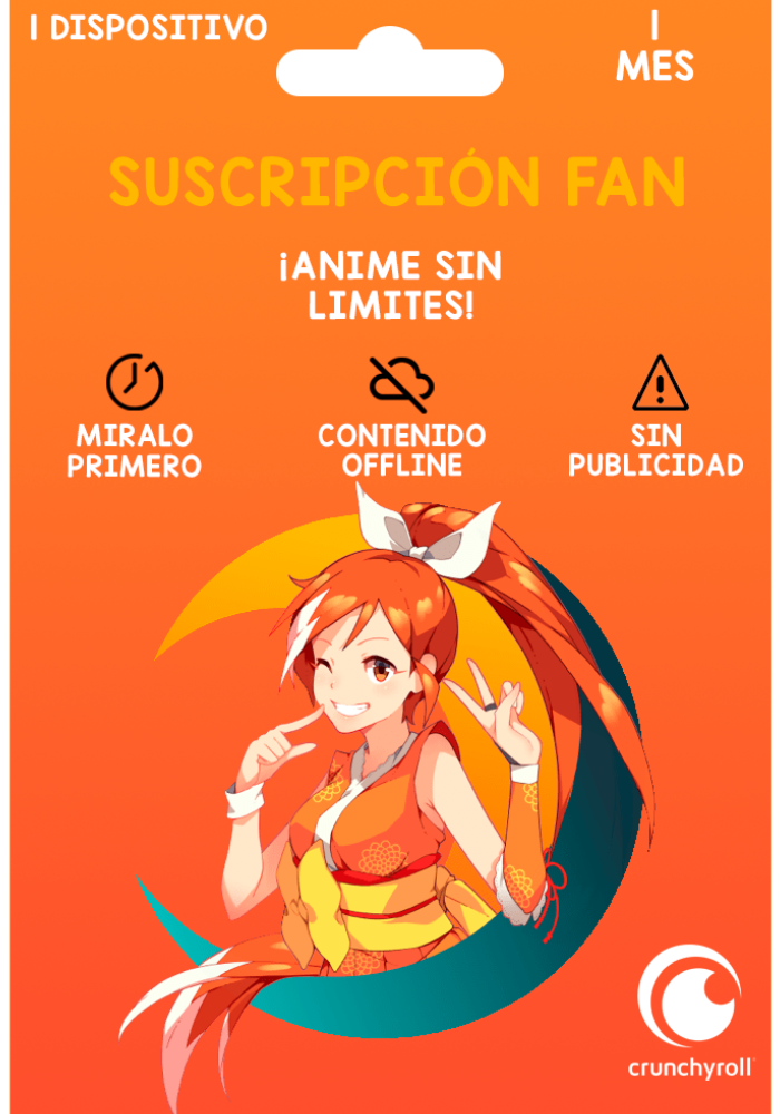 Crunchyroll Fan 1 Mes Digital - GLOBAL