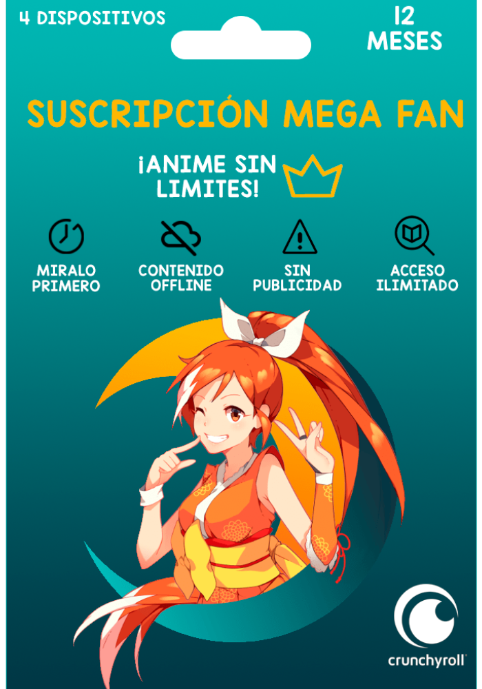 Crunchyroll Mega Fan 12 Months Digital - GLOBAL